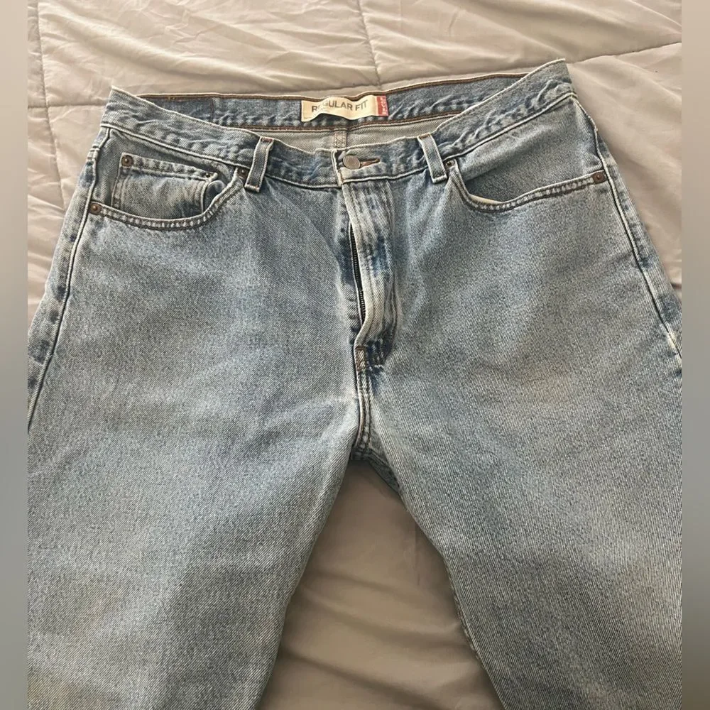 Levi's Light Blue 505 Regular Fit Men's Jeans Size 36X30